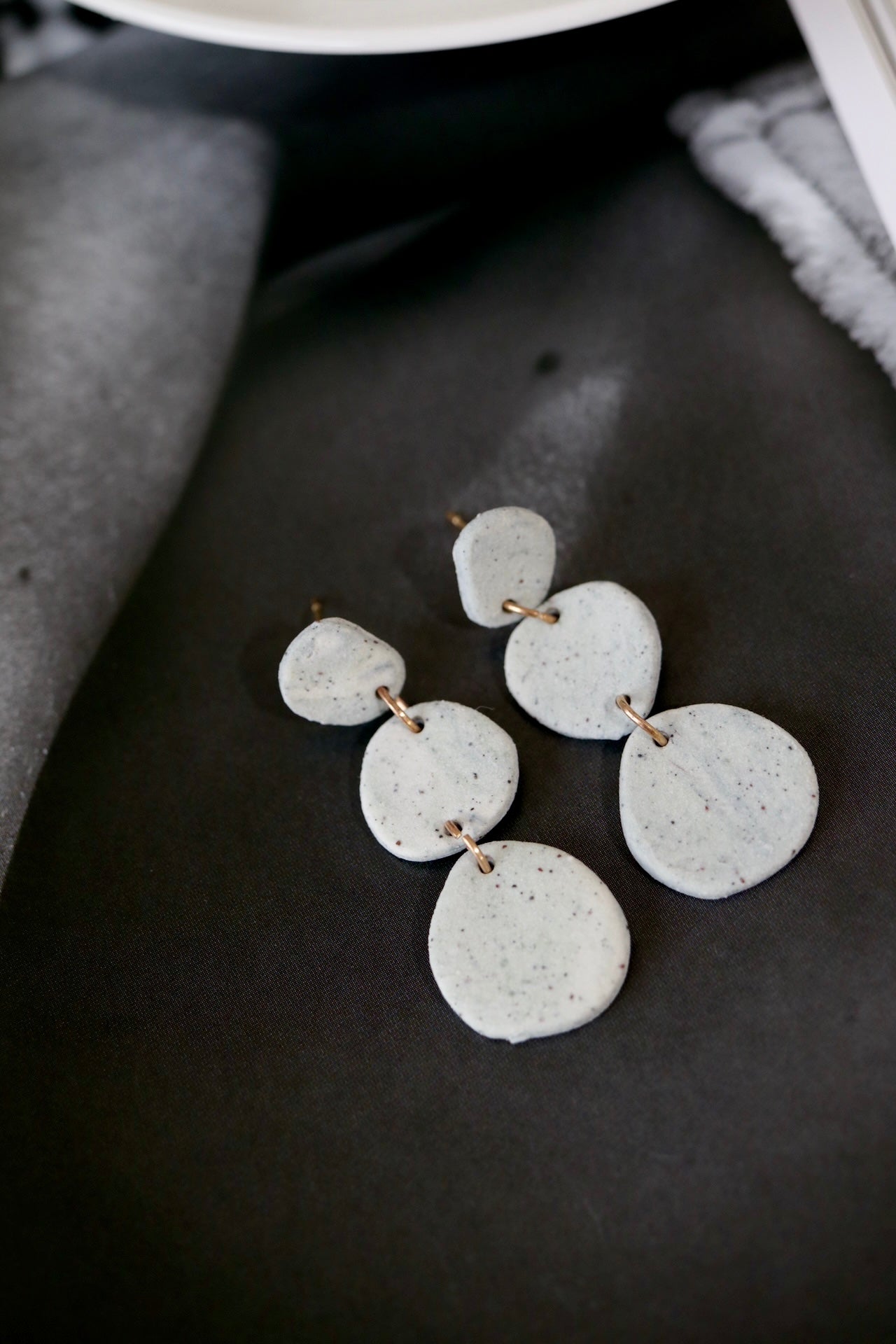 Stoneware Statement Organic Earrings