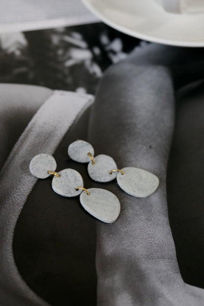 Stoneware Statement Organic Earrings